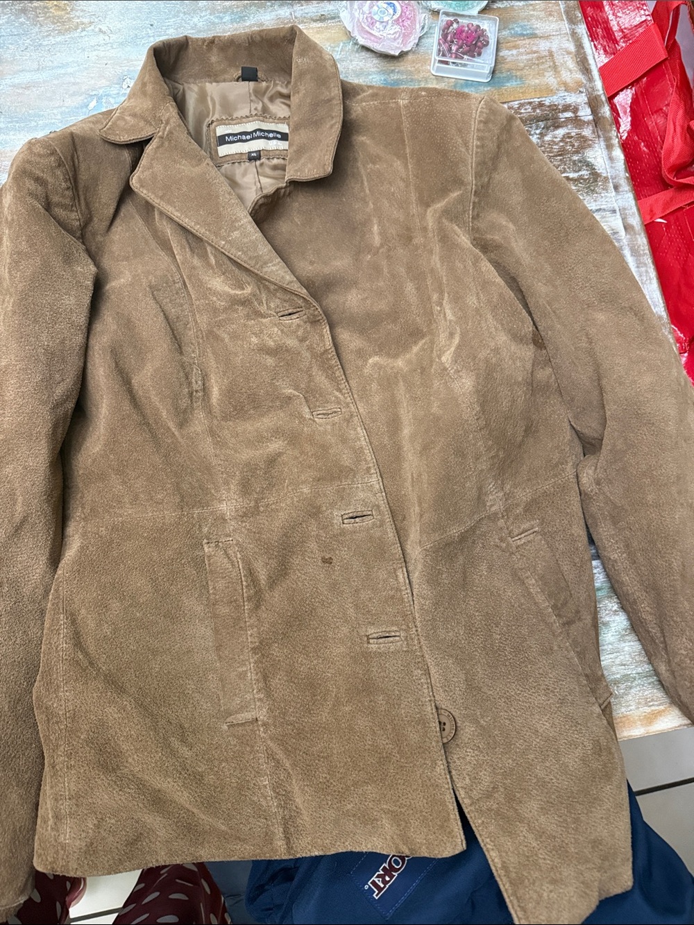 Andrew Marc Women’s Brown Suede Blazer Jacket